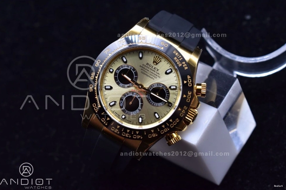 Rubber 116518 Edition Daytona Black Oysterflex 1:1 On Best BTF Strap V2 Diamonds SA4130 Dial 0120